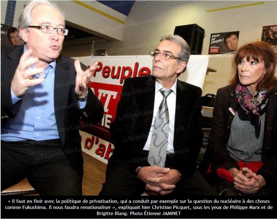 Christian Picquet pour un nouveau Front populaire ( Assemblée Citoyenne du 20 Novembre 2011 à Thil).