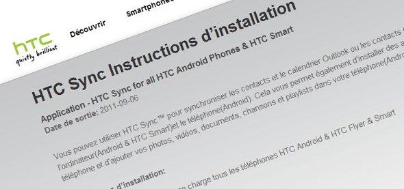htc sync android france 01 HTC Sync version 3.0 pour MAC