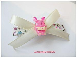 barrette liberty et satin beige kawaii