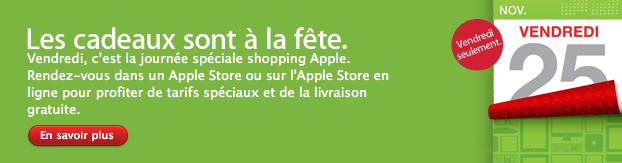 Journée spéciale de magasinage Apple ce vendredi