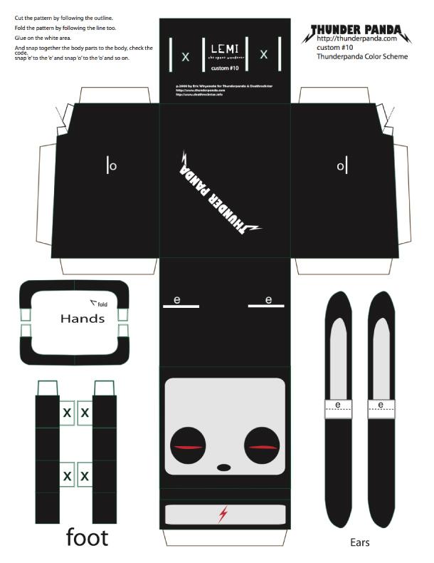 Blog_Paper_toy_papertoys_Thunderpanda_Troops_Lemi_template_preview Papertoys Thunderpanda Troops (x 5)