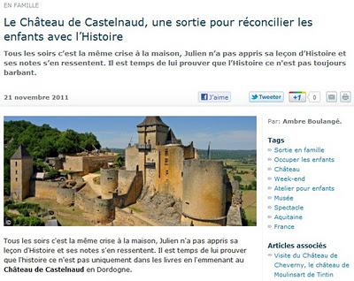 Visitez le Château de Castelnaud en Aquitaine