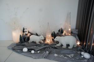 décor avec des ours polaires