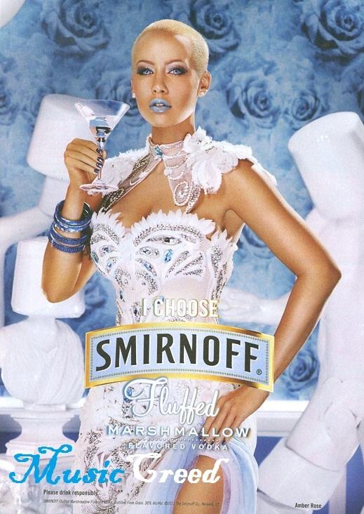 Amber Rose, nouvelle égérie de la vodka SMIRNOFF
