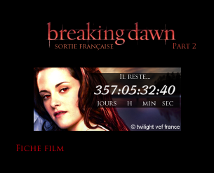 6 Comptes-à-rebours pour la sortie de Breaking Dawn 2