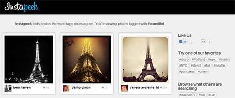 Instapeek : Un moteur de recherche pour photos Instagram