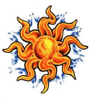 Cool Sun Tattoos