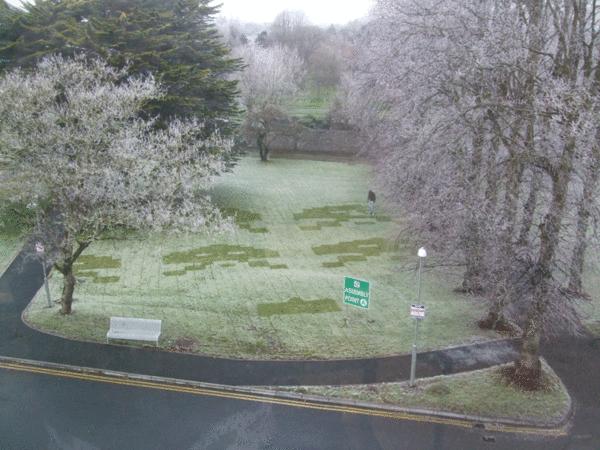 space invaders gnd geek pelouse gazon Un jardin relookĂŠ Ă  la space invaders