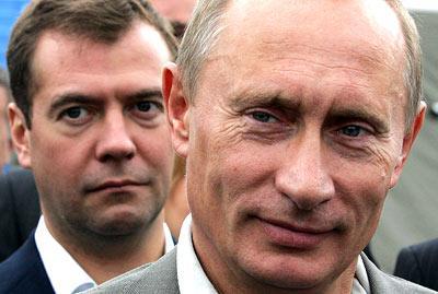 Medvedev et Poutine