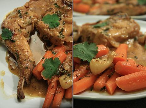 Lapin à la moutarde au miel