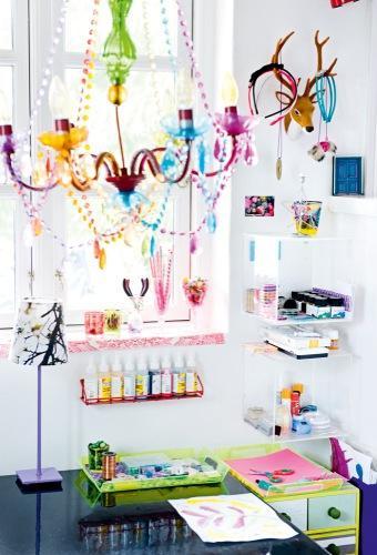 Bureau Une Déco joyeuse un peu Hippie-Voyageur