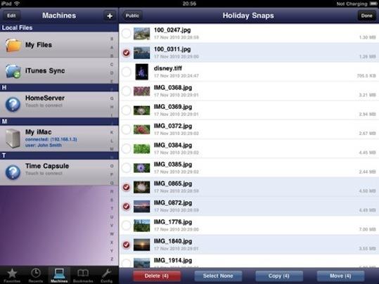 Filebrowser sur Ipad...