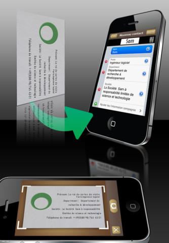 Scanner vos cartes de visites avec SamCard Pro pour iPhone qui passe 4,99€ à 2,39€ pour une durée limitée