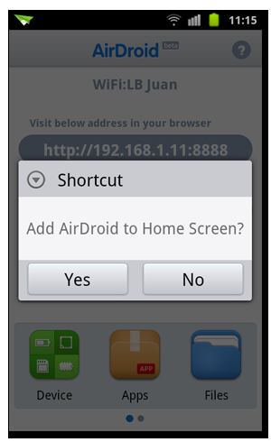 AirDroid : Synchroniser votre ordinateur à votre dispositif Android par Wifi