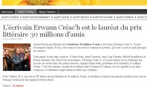 Les News » monde animale  » de la semaine (21 -28/11/2011)