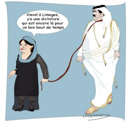 qatar leila ben ali 500x486 Li Limousin subventionne le Qatar