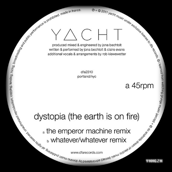 YACHT – Dystopia (The Earth Is On Fire) [The Emperor Machine Remix]