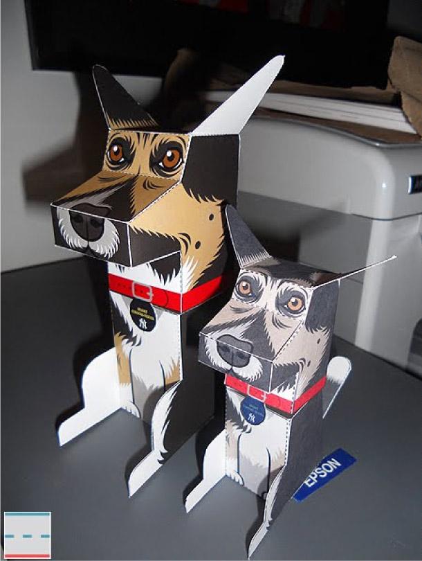 ‘Spanky the Dog’ by Paper Foldables