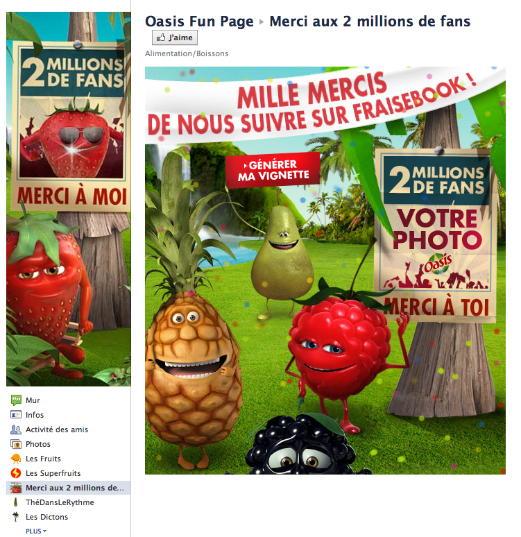 Page facebook OASIS
