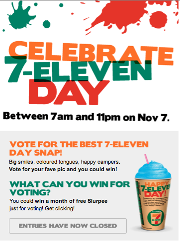 7 – Eleven : BYO CUP DAY