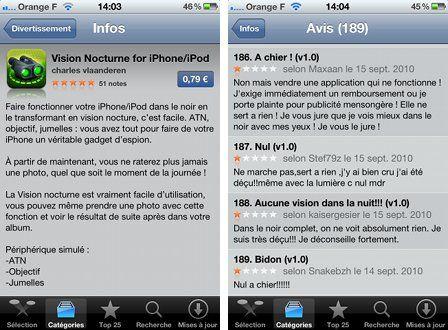 note appstore Ne vous fiez pas aux notes des applications de lAppStore