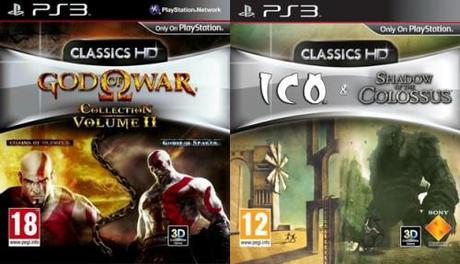 god of war,god of war hd collection,ico,shadow of the colossus,ps3