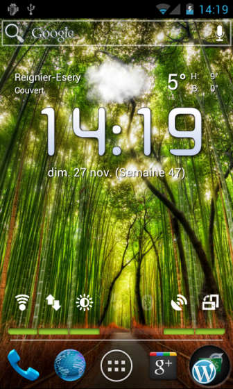 ics i9000 336x560 Android Ice Cream Sandwich 4.0 Beta 1 pour le Samsung Galaxy S i9000