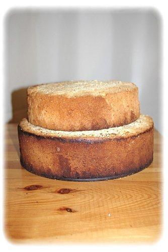 Gâteau sur deux étages Préparation piece montee