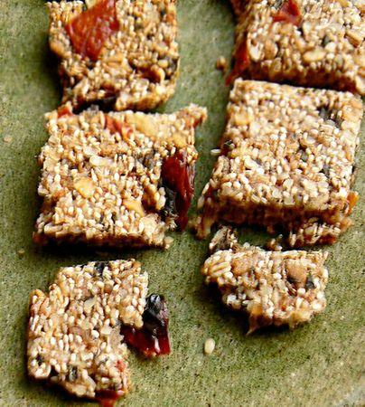 Crackers chia chanvre tomate