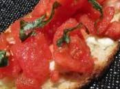 Bruschetta tomate-mozza-jambon