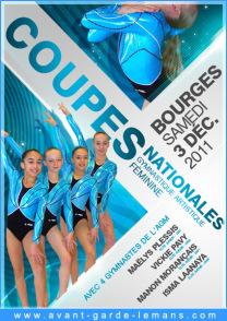 Les Coupes Nationales avec 4 gymnastes de l’AGM ! Allez Isma, Maëlys, Manon et Vickie !!