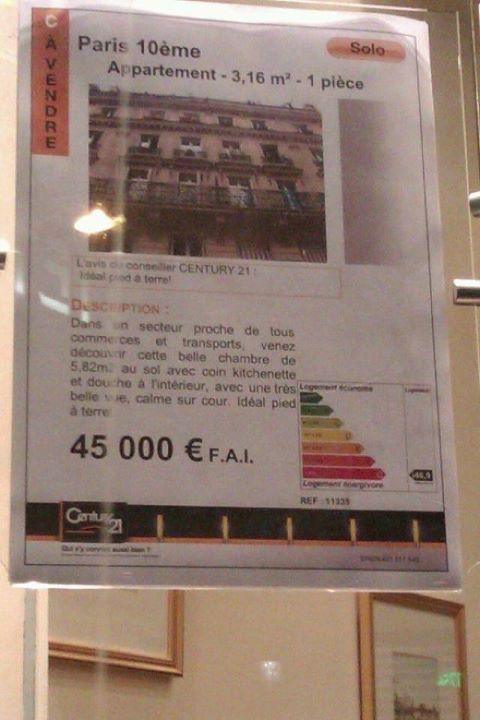 L’immobilier à Paris est grotesque