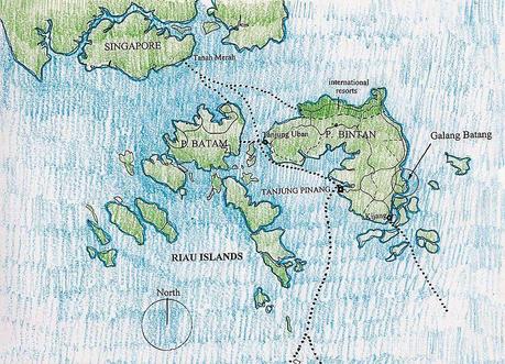 Bintan Island indonesia map
