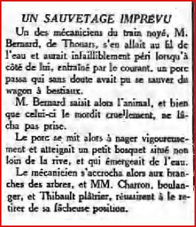 CATASTROPHE de MONTREUIL-BELLAY1911HONNEUR à MARIE D...