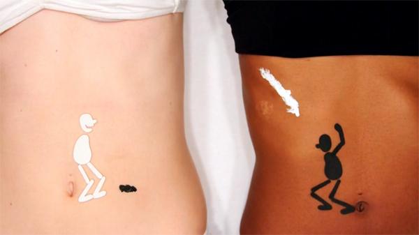 red white black White + Black = RED