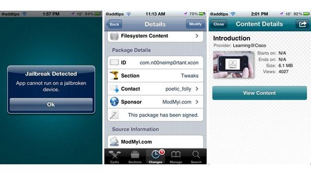 Une appli pour retirer la détection du jailbreak sur votre iPhone/iPad