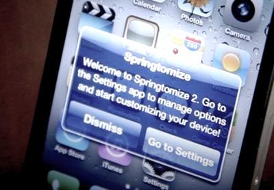 Springtomize – Des réglages avancés pour votre iTouch/iPhone 4.0 ou plus !