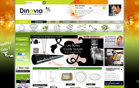 Dinovia change et fait évoluer le design de son site E commerce