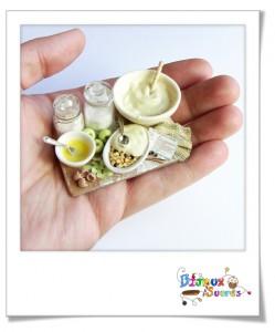 Préparation d'un gâteau fimo