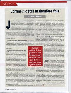 Un texte juste et qui devrait inspirer chacun d'entre nous...