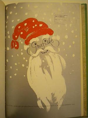 Grafiskt Forum Dec. 1951 Cover, by Helge Rehnström