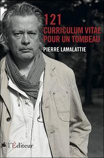 121 Curriculum vitae pour un tombeau de Pierre Lamalattie