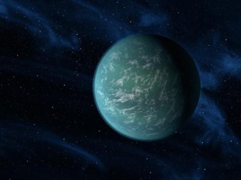 Illsutration de la planète habitable Kepler-22 b