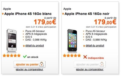 Orange baisse le prix de l’iPhone4S avant l’arrivée de Free