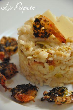 Risotto_aux_crevettes_et_fondue_de_poireaux_2
