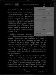 iBooks passe en version 1.5, lecture mode nuit, plein écran...