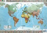 Michelin - Planisphère - Carte du Monde politique plastifiée (en français)