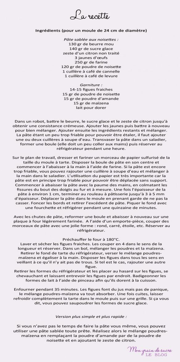 tarte sablée aux figues et aux noisettes