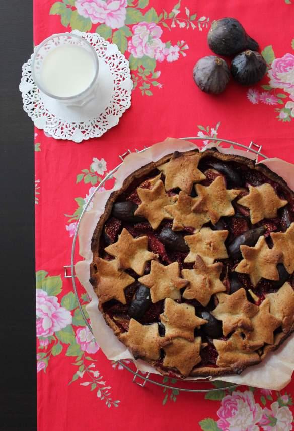 tarte sablée aux figues et aux noisettes