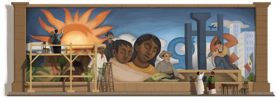 125ème anniversaire de Diego Rivera.
